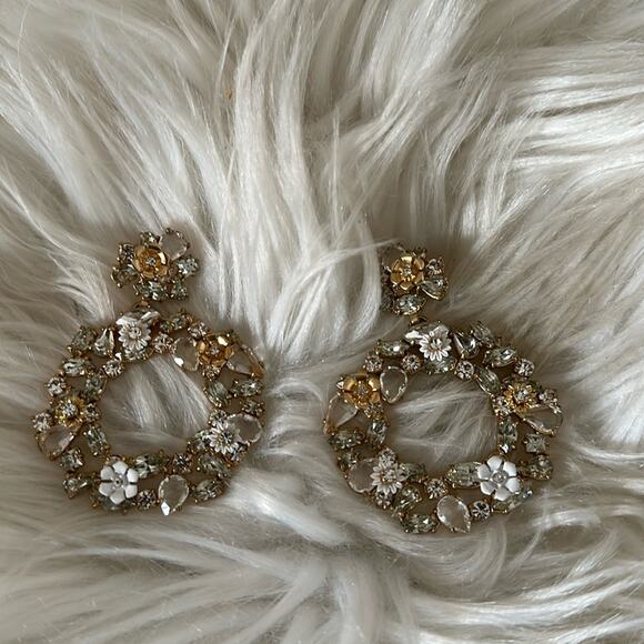 J. Crew | Colorful Floral Hoop Earrings - Picture 3 of 8